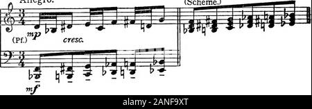 Moderne Harmonie, seine Erklärung und Anwendung. . Ware, meine Nr. ble Herr von Jávea. Lou. Sy! ^^ Ich W I U 2 = = i ^^PPP-m^* TT iiF" * Ex. 262. Allegro. C. SCOTT, Dschungel Buch Impressionen (Schema). 120 moderne Harmonie solche Passagen sind viel besser, wenn Sie sich nicht selbst, sondern durch andere Punkte von Interesse begleitet. Mit anderen Worten, die künstlerische Nutzung des Geräts ist für outHning bestimmte Teile, wie in der folgenden: - Ex. 26a. Langsam und verträumt. (Chorus) R. BOUGHTON, Midjiight: Stockfoto