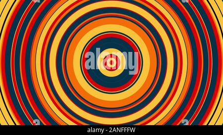 Bunter Kreis mit hypnotisch rotierenden Bewegung, Computer generiert. 3D-Rendering des Abstrakten vortex Hintergrund Stockfoto