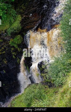 Lealt fällt in der Nähe von Staffin auf trotternish Küste, Isle of Skye, Schottland Stockfoto