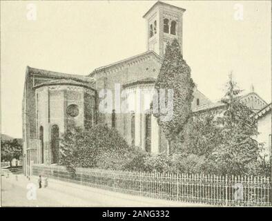 Revue de l'art Chrétien. Padoue. -Église de l'Abbé. Eine attribué à Tort quon la Basilique, daprès La cathédrale est éclipsée par la Basilique de Vasari, à Nicolas de Pisa; un des Premiers archi-Saint-Antoine; léglise de Sainte-Justine peuttectes fut probablement Fra Carello. rivaliser seule avec Elle, ainsi que le Palais de s^tiâmzQ. 45 Gerechtigkeit (Palazzo délia Rapfgione). Celui-ci futcommencé De 1172 sur les Plans de Pietro Corzodi Limena et terminé en 121 g. Einzigartige Lintérieur offre une Salle de 80 mètres sur 27 couverte Dun vaste berceau lambrissé de Sapin du XV =^ siècle. &Lt;(auf dirait, di Stockfoto