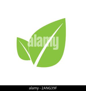 Symbol für veganes Essen. Bio, Ökologie, Bio Logos und Schriftzüge. Vegetarisches Essen Symbol geeignet für info Grafiken, Webseiten und Printmedien. Symbol Vektor EPS 10. Stock Vektor