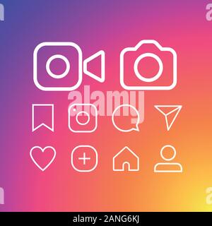 Hipster Foto Kamera Symbol. Wie und Chat Sprechblase unterzeichnen. Vektor Stock Vektor