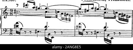 Moderne Harmonie, seine Erklärung und Anwendung. verschiedene Bestandteile durch die Umkehrungen notwendig gemacht. Ex.156. a) b) c) d)^^^ tv U&gt; o-TT-m-qQ-f!^=g:=^ etc. in der Erwägung, dass alle modernen Tendenzen haben weg vonder, Tonika und Dominante harmonische Vorherrschaft der Musik, p. t Methode Scriabines ist ein Rückfall mit aDominant Rache. In der Tat, der Nachteil an seinen systemSupremacy, Jg^^ ihr Schwierigkeiten bei der Bereitstellung der Rest andobtaining Entlastung von der kontinuierlichen beherrschende Eindruck. 74 moderne Harmonie, wie der Komponist dieses kann man durch einen Blick auf das Öffnen und Schließen von Bars von Prome werden Stockfoto