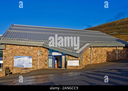 Standseilbahn, Cairngorm Mountain Ski Center, Cairngorms National Park, Aviemore, Scottish Highlands, November 2017, Schottland UK. Stockfoto