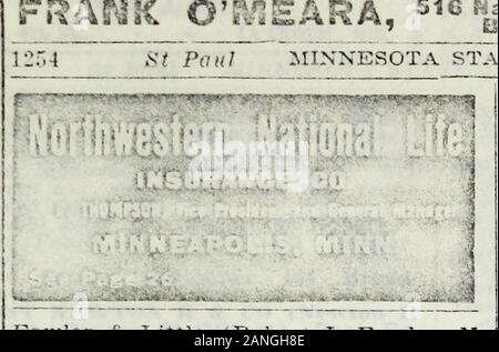 Minnesota, North und South Dakota und Montana Ortsverzeichnis und Branchenverzeichnis. ^ Ich-&-^^ rifei ffir FARM Hypotheken mit ausreichend Sicherheit andhighest Zinsen: Fet * SaSe. 1 GESETZ ich O. - ATORY! FLOCUTIONDHAMATIC MUSIK L!TR; iATUR £ SALESyjKSKi? CARTOOMNG ILlUSTRATiNfi C; iA! C; STURiNG Evangelisation zivilen E?; GiNfERi." JGVOiCE. EYEMLMOHY ANDPHYSICALCULTURESiriGlNG und Klavier GtRMAN FRANZÖSISCH SPANISCH LATEIN FECHTEN WALTDNCCLLE 8 E SPOKANE, Waschen. O^SI3ffi (ich Siehe l^^s^? FRArJK OjyiEARA,^^^ IfakffSg ** - ST. PAUL, Minn, Minnesota STATE GAZETTKEK..f Paul BaloiiarBrotliersCorporation Stockfoto