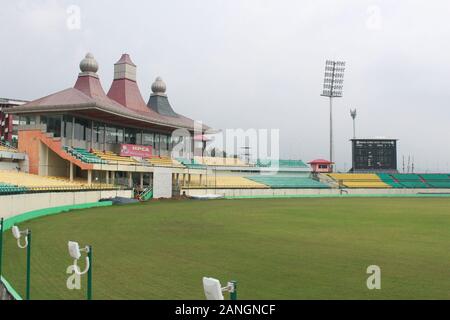 Himachal Pradesh Cricket Association Stadium, Dharamshala, Indien Stockfoto