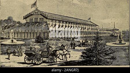 Columbian Exposition der Welt, Chicago, 1893. L 62 LANDWIRTSCHAFT.. Forst- und Milchwirtschaft BUII. DINGS. Diese und die größte, ist fast ein Zwilling der Maschinenhalle in sizeand Mao-nificence. Es liegt im Norden des Grand Bassin, und sieht Stockfoto