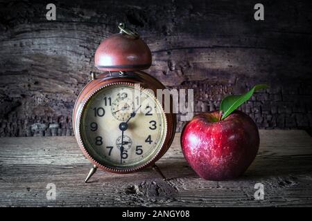 Die Zeit der Apple Stockfoto