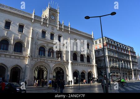 Bahnhof Rossio, Lissabon, Portugal Stockfoto