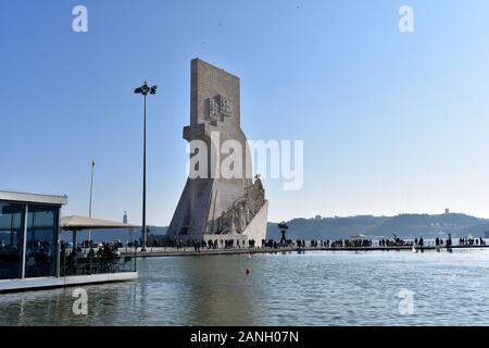 Denkmal für die Entdeckungen (Padrao dos Descobrimentos), Avenida de Brasilia, Lissabon, Portugal Stockfoto