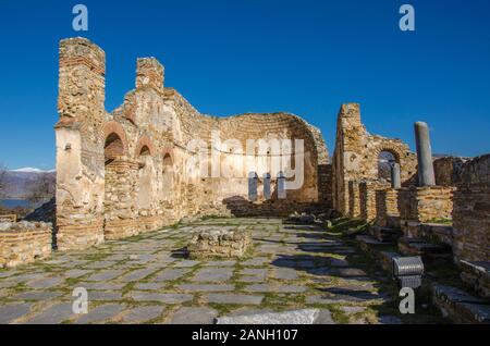 Zar Samuil Kirche heiligen Achillios Basilika Agios Achillios, Florina, Griechenland Stockfoto