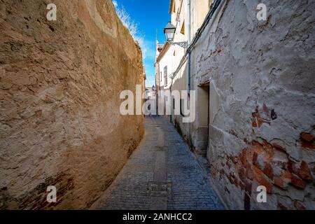 Mittelalterliche Stadt Straßen in Segovia, Spanien Stockfoto