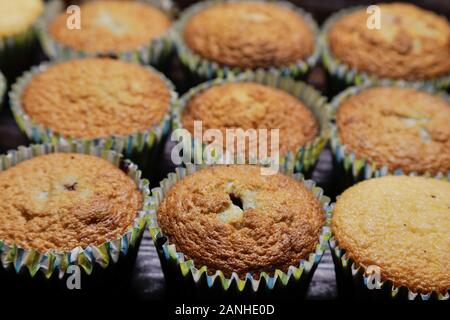 Köstliche frische Muffins ohne Creme Stockfoto