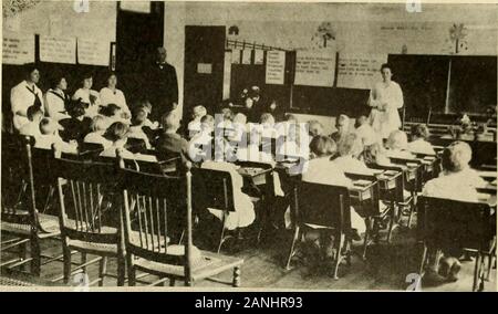 Die Ausbildung Schule vierteljährliche Oktober, November, Dezember 1916. wertvolle Lektionen in geog, das sich Dünnschichtchromatografie. Nach dem Studium der verschiedenen wilden Tieren, discussingand über Sie schreiben in der Sprache und Rechtschreibung Perioden, Sie werethen in Ton modelliert durch die Kinder, und fügte viel zur Wirklichkeit Szene auf dem Sand vertreten ofthe-Tabelle. Viel Reproduktion, sowohl mündlich als auch schriftlich, ist aus dem Lesen gewachsen - ing der Geschichte, und die Kinder, die als unabhängige Sitz - arbeiten, haben drawnsome interessante Bilder zur Veranschaulichung von Teile der Geschichte, die am stärksten zu Ihnen haveappealed. Wir sind auch planni Stockfoto