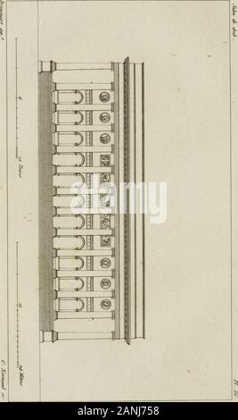 Annales de l'Europe et de l'école moderne des beaux-arts: Recueil de gravures au Trait, Après d'Les principaux ouvrages de peinture, Skulptur, ou Projets d'Architecture, qui, chaque année, ont remporté le prix, soit aux écoles spéciales, soit Nationaux aux Concours: les Productions des Artistes en tous Genres, qui, aux différentes Ausstellungen, ont été avec citées éloges: les morceaux les plus inédits estimés ou de la Galerie de peinture: La Suite complète de Celle des Antiken: édifices Anciens et modernes, etc.. Stockfoto