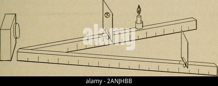 Übungen Erste Carhart und Rutsche Prinzipien der Physik zu begleiten. Wie die von der Re-flector. Sie kann jedoch, parallel gemacht werden, oder es kann zu einer brillanten Fokus evenbe Irgendwann vor thesearchlight gebracht. Diese Veränderungen in der Form des Lichtkegels arepossible, da der Abstand zwischen den Licht und seine Reflexion in einem konkaven Spiegel 145 Dreschkorb Reflektor kann variiert werden. Die Position des lightwhen der reflektierten Strahlen parallel aufgerufen sind, ist der principalfocus und die senkrechte Entfernung vom principalfocus zu der Spiegel ist die Brennweite der Spiegel. F Stockfoto