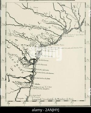 Die spanische Siedlungen innerhalb der gegenwärtigen Grenzen der Vereinigten Staaten. Er kam endlich upona Great River, drei Ligen breit an seinem Mund, und intowhich bei Flut die größte der französischen Schiffe couldenter, die er mit dem Namen Port Royal und Segeln threeleagues bis der Stream, er seine Schiffe verankert. Ribautthought Es war der Jordan und Parkman identifiziert, siehe Anhang C, die Säule durch Ribaut. ^ Lescarbot, Histoire de la Nouvelle France, Paris, i6 II, Kap. V, S. 45;, Hist. Bemerkenswerte, Basanier, S. 10; Hak., Bd. II, S. 420; Gaffarel, s. 18. Andsee Anhang D, die Flüsse zwischen den Stockfoto