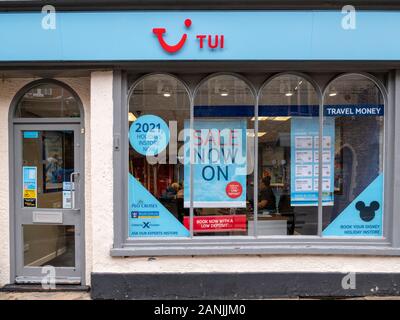 Die Tui Reisebüros hop in Ely GROSSBRITANNIEN Stockfoto