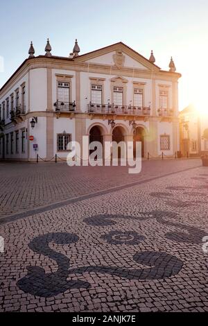 Faro Town Hall / Camara Municipal De Faro, Faro, Algarve, Portugal, Europa Stockfoto