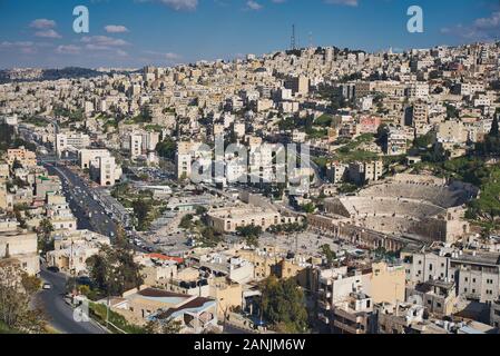 Foto der Stadt Amman am Tag Licht Stockfoto