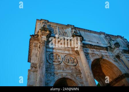 Teil der Konstantinsbogen in Rom Stockfoto