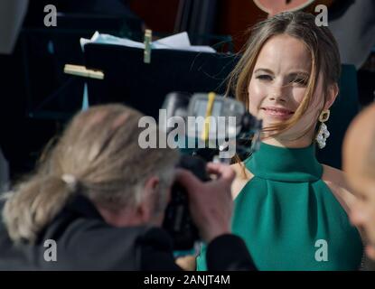 STOCKHOLM, Schweden, 14. JUNI 2018: die Schwedische Königliche Familie an den Polar Music Prize. Stockfoto