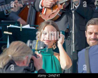 STOCKHOLM, Schweden, 14. JUNI 2018: die Schwedische Königliche Familie an den Polar Music Prize. Stockfoto