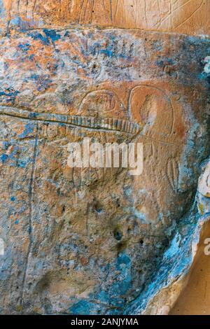 Hickison Petroglyphen Erholungsgebiet und interpretierende Site Stockfoto