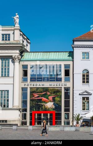 Altes Rathaus und Potsdam Museum Stockfoto