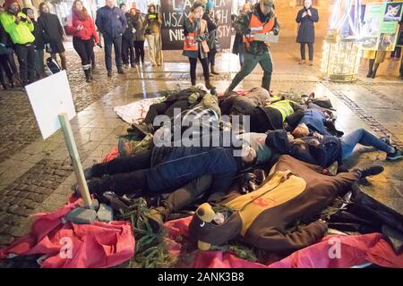 Anti Jagd protestieren in Danzig, Polen. 14. Januar 2020 © wojciech Strozyk/Alamy Stock Foto Stockfoto