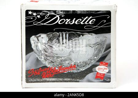 Dorsette Deutsche Bleikristall Schale Stockfoto