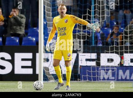 Zwolle, Niederlande. 17 Jan, 2020. ZWOLLE, 17-01-2020, MAC 3 PARK, Stadion, Fußball, Saison 2019/2020, niederländischen Eredivisie, PEC Zwolle FC Utrecht. Utrecht Torwart Jeroen Bellefleur Credit: Pro Schüsse/Alamy leben Nachrichten Stockfoto