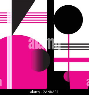 Abstrakte schöne Vector Hintergrund mit geometrischen Formen und Elemente Stock Vektor