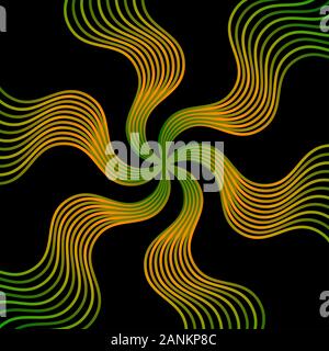 Eine abstrakte Wellig burst Hintergrundbild. Stockfoto