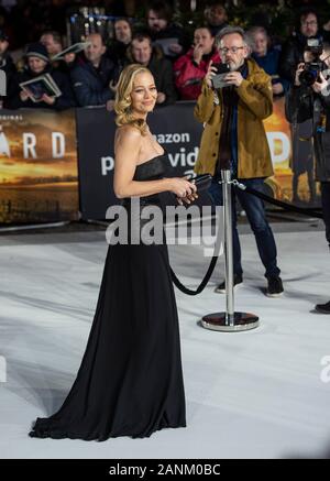 LONDON, ENGLAND - Januar 15: Jeri Ryan besucht die Europäische Premiere von Amazon Original Star Trek: Picard' im Odeon Luxe Leicester Square auf Januar Stockfoto