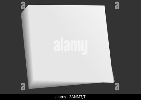 Modell eines realistischen Bilder von Papier im Format A4. Stock Vektor