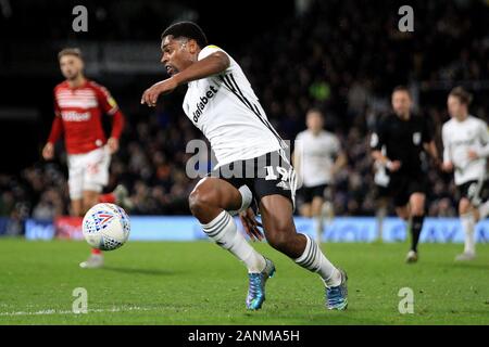 London, Großbritannien. 17 Jan, 2020. Ivan Cavaleiro von Fulham in Aktion. EFL Skybet championship Match, Fulham v Middlesbrough im Craven Cottage in London am Freitag, 17. Januar 2020. Dieses Bild dürfen nur für redaktionelle Zwecke verwendet werden. Nur die redaktionelle Nutzung, eine Lizenz für die gewerbliche Nutzung erforderlich. Keine Verwendung in Wetten, Spiele oder einer einzelnen Verein/Liga/player Publikationen. pic von Steffan Bowen/Andrew Orchard sport Fotografie/Alamy Live news Credit: Andrew Orchard sport Fotografie/Alamy leben Nachrichten Stockfoto