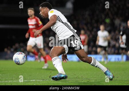 London, Großbritannien. 17 Jan, 2020. Ivan Cavaleiro von Fulham in Aktion. EFL Skybet championship Match, Fulham v Middlesbrough im Craven Cottage in London am Freitag, 17. Januar 2020. Dieses Bild dürfen nur für redaktionelle Zwecke verwendet werden. Nur die redaktionelle Nutzung, eine Lizenz für die gewerbliche Nutzung erforderlich. Keine Verwendung in Wetten, Spiele oder einer einzelnen Verein/Liga/player Publikationen. pic von Steffan Bowen/Andrew Orchard sport Fotografie/Alamy Live news Credit: Andrew Orchard sport Fotografie/Alamy leben Nachrichten Stockfoto