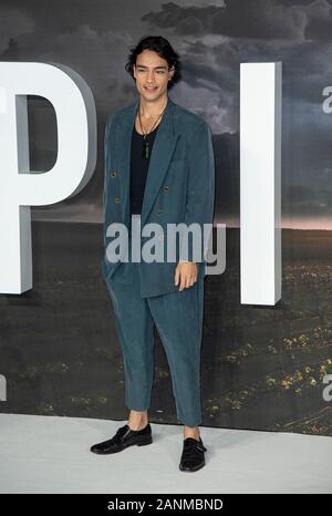 London, Großbritannien. 15 Jan, 2020. Evan Evagora besucht die Europäische Premiere von Amazon Original Star Trek: Picard' im Odeon Luxe Leicester Square in London. Credit: SOPA Images Limited/Alamy leben Nachrichten Stockfoto