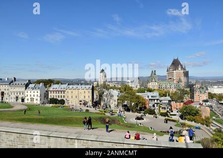 Die Zitadelle und Befestigungen von Quebec City, Kanada Stockfoto