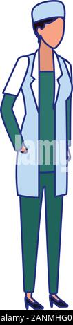 Arzt Frau Stock Vektor