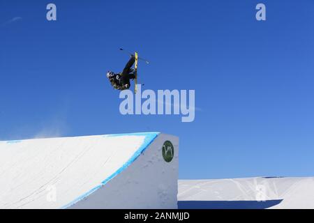 Seiser Alm, Italien. 17 Jan, 2020. Kostenlose Ski Slope style Wm in Seiser Alm Seiser Alm, Italien am 17 Januar, 2020 in Aktion. Foto: Pierre Teyssot/Espa-Images Credit: Cal Sport Media/Alamy leben Nachrichten Stockfoto