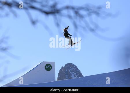 Seiser Alm, Italien. 17 Jan, 2020. Kostenlose Ski Slope style Wm in Seiser Alm Seiser Alm, Italien am 17 Januar, 2020 in Aktion. Foto: Pierre Teyssot/Espa-Images Credit: Cal Sport Media/Alamy leben Nachrichten Stockfoto