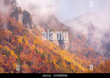 Sounkyo Gorge in Hokkaido, Japan Stockfoto