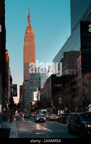 Das Empire State Building in New York, USA. Stockfoto