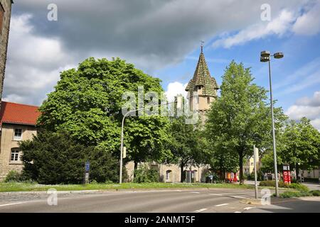 Ravensburg, Deutschland - 05 10 2015: Ravensburg ist eine Stadt in Deutschland, mit vielen historischen Sehenswürdigkeiten Stockfoto