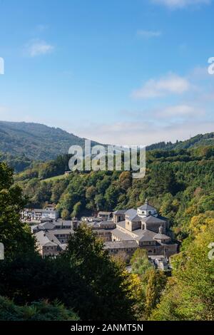 Dieses Bild wurde beim Spaziergang in El Camino de Santiago in Spanien aufgenommen. Stockfoto