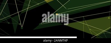 Abstrakte polygonale Raum Hintergrund mit Anschluss von Punkten und Linien. Vector Illustration für Wallpaper, Banner, Hintergründe, etc. Stock Vektor