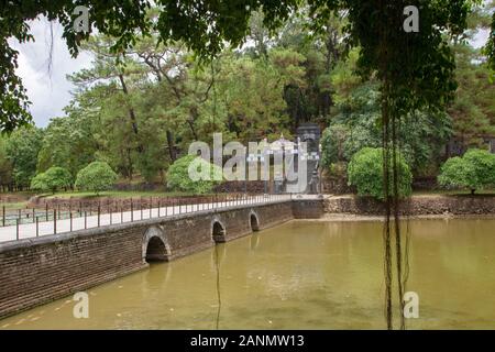 Die kaiserliche Grab von Minh Mang in Hue, Vietnam Stockfoto