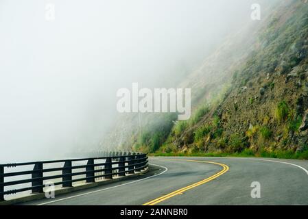 Highway 1 an der Pazifikküste, Kalifornien, USA. Stockfoto